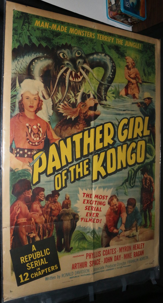 Panther Girl of the Kongo Movie Poster - (C-5) 1955 | eBay