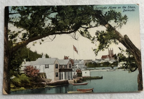 Bermuda Home On The Shore, Bermuda. Postkarte (F1) - Bild 1 von 2