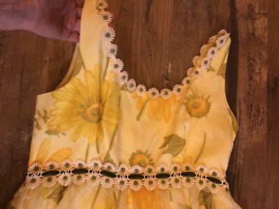 VINTAGE Maxi DRESS MONTGOMERY WARD Small FLORAL SUNFLOWER 60's -70s Party Formal | eBay VINTAGE Maxi DRESS MONTGOMERY WARD Small FLORAL SUNFLOWER 60's -70s Party Formal | eBay