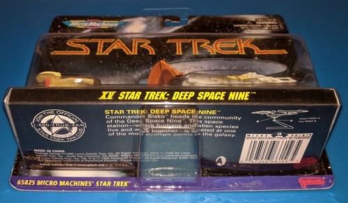 STAR TREK MICRO MACHINES 15 XV DS9 SISKO VERY RARE Galoob MOC - Picture 3 of 3