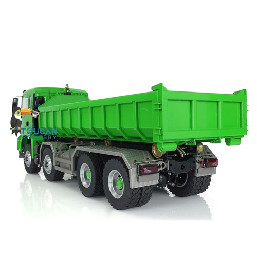 LESU TGS Metal 1/14 RC Hydraulic Dumper Truck 8x8 Remote Control Roll On Tipper - Picture 7 of 12