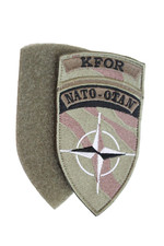 Orig. KFOR NATO-OTAN Abzeichen Patch, Klett, neu Schulterstulpenabzeichen