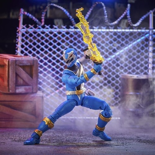 Power Rangers Lightning Collection Wave 15 Dino Fury Blue Ranger Action Figure - Picture 4 of 5