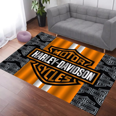 Harley Davidson ver1 Rug, Legendary Motorcycle Premium Rectangle