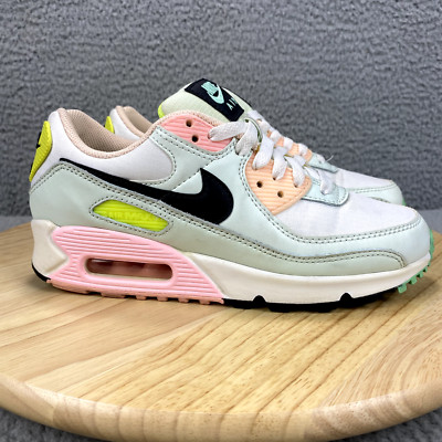 nike air max 90 white volt green glow