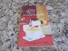 Sunbeam Deluxe Automatic Mixmaster Instruction and Recipe Book-1968-1960's 