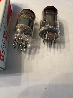 MIXED LOT OF 2 Raytheon/GE 6KT8 Vacuum Tubes