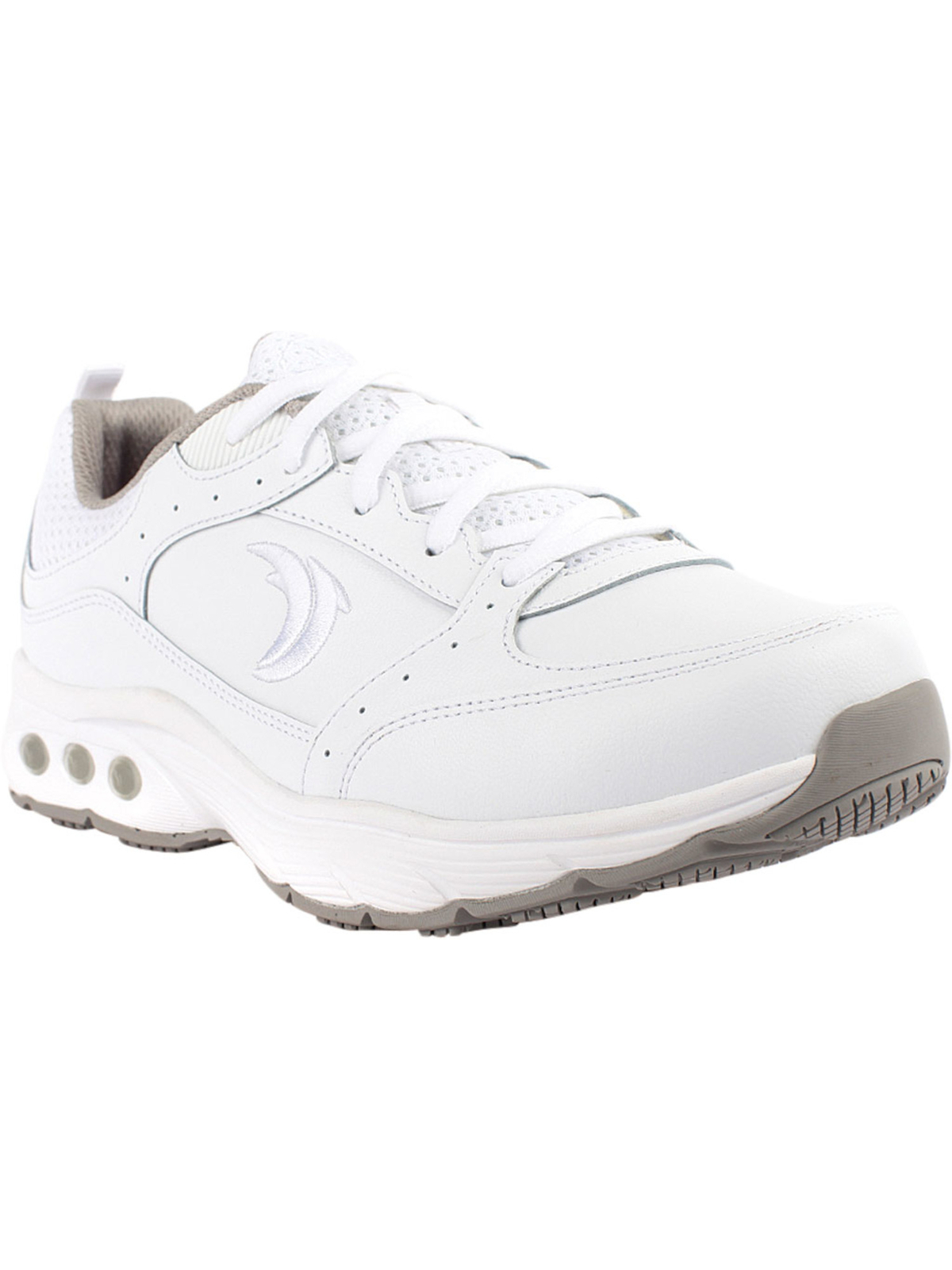 THERAFIT Женские белые кожаные кроссовки Renee с круглым носком 9,5 Вт