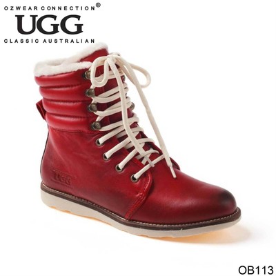 red colour boots
