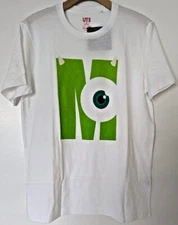 MENS DISNEY PIXAR MONSTERS INC LOGO GRAPHIC TEE T-SHIRT OFFICIALLY LICENSED