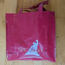Ted Baker Large Plain Burgundy Icon Tote Bag VGC