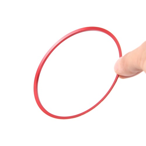 Red Alloy Steering Wheel Logo Ring Decorative Trim For Toyota FJ Cruiser 2007-21 - Picture 7 of 10