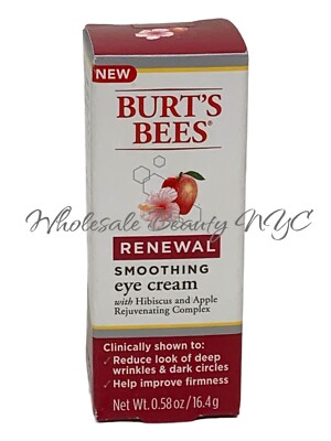 Burt's Bees Renewal Smoothing Eye Cream W/Hibiscus & Apple Complex 0.58 Oz/16.4g