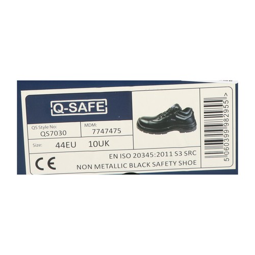 Q-Safe QS7030/44 Safety Shoes Black Size EU 44 UK 10 S3 New NFP - Picture 2 of 8