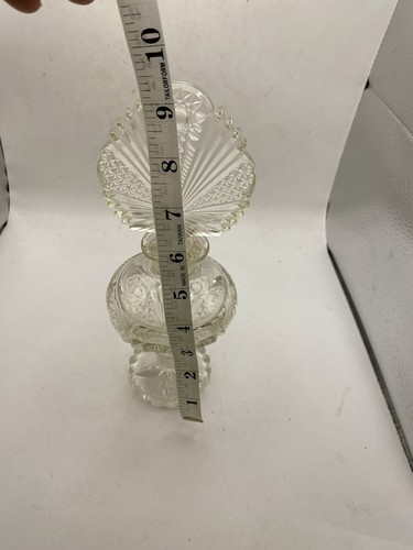 Vintage Clear Glass Perfume Bottle. Pre Owned T - Picture 9 of 11