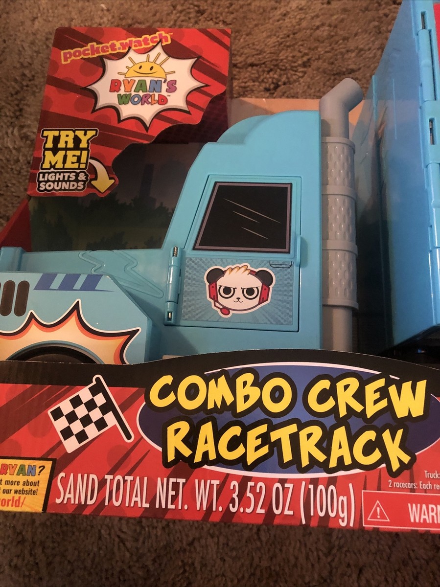 Ryan's World Racetrack Combo Crew Truck to Megatrack 2 Motorized