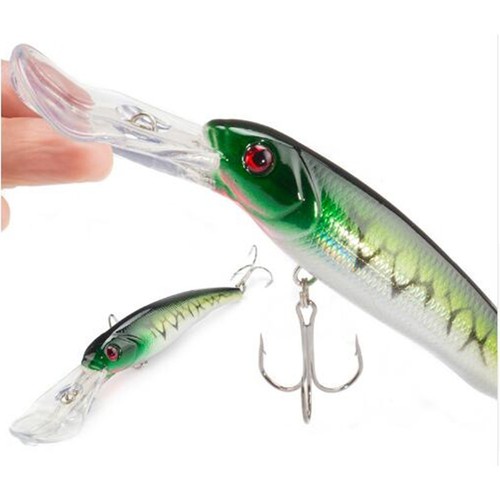 3PCS Big Minnow Fishing Lure Deep Swim Saltwater Hard Bait Artificial Crankbait - Picture 5 of 6