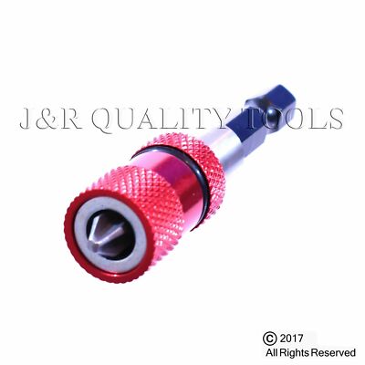 1/4'' Hex Driver Adjustable Screw Depth Bit Magnetic Tip Holder Steel Drywall 