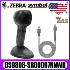 Zebra Symbol DS9808-SR00007NNWR 2D/1D/QR Code Barcode Scanner With USB cable US
