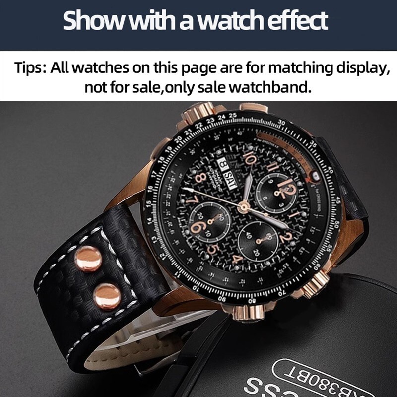 For Hamilton Khaki Aviation H77696793 Carbon fiber patterned