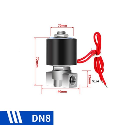 2WS Stainless Steel Solenoid Valve NO/NCWater/Gas Electronic switch valve Valve - Picture 13 of 28