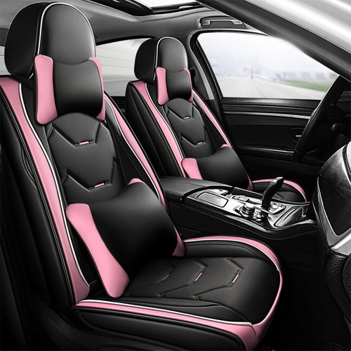 For Honda 5 Seat Car Seat Cover PU Leather Cushion Full Set Protector Waterpoof - Picture 13 of 22