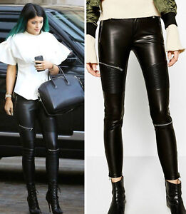 leather look leggings zara