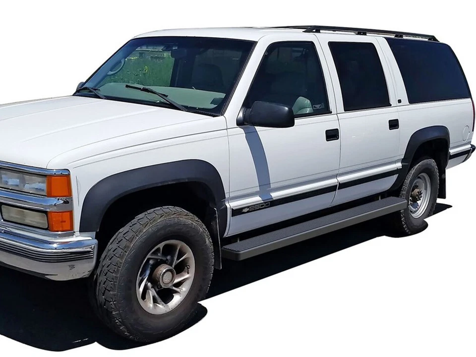 iBoard estriberas de acero inoxidable de 5" aptas para Chevy Suburban 92-99 Foto 2 de 4