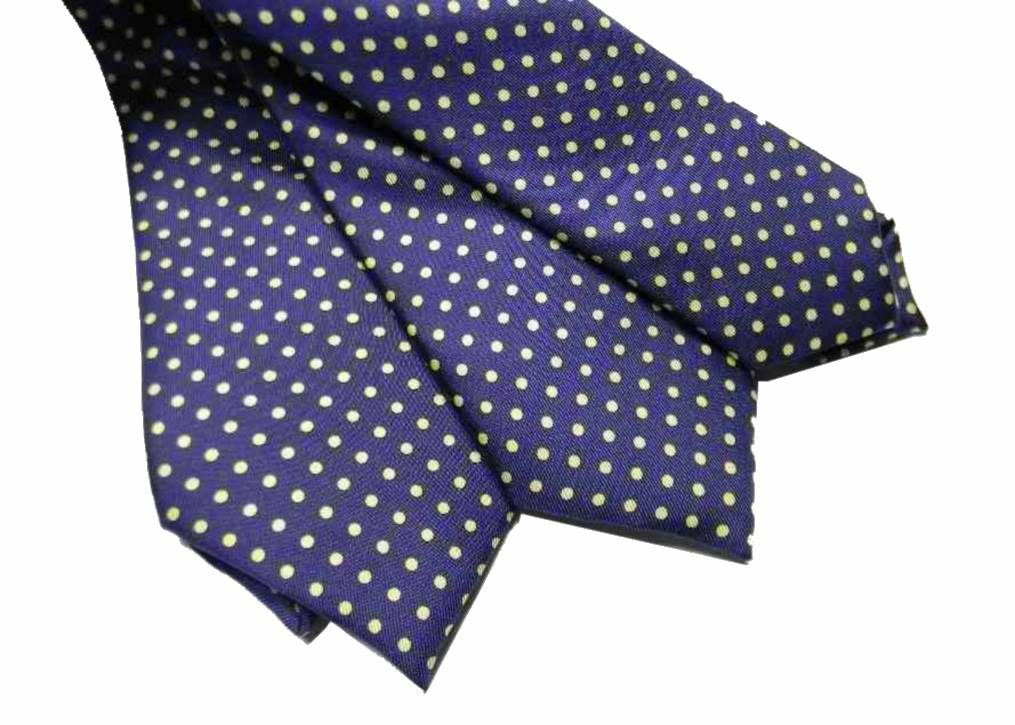 Cravatta In Seta A Pois - Elegante E Classica, Larghezza 8 Cm Per Uomo - Foto 7