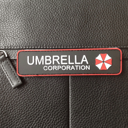 INSIGNIA PARCHE DE GANCHO MILITAR RESIDENT EVIL PARAMBRELLA CORPORATION 3D PVC - Imagen 3 de 7