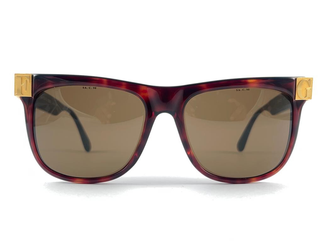 VINTAGE GIANFRANCO FERRE GFF 47S TORTOISE GOLD DETAILS MADE