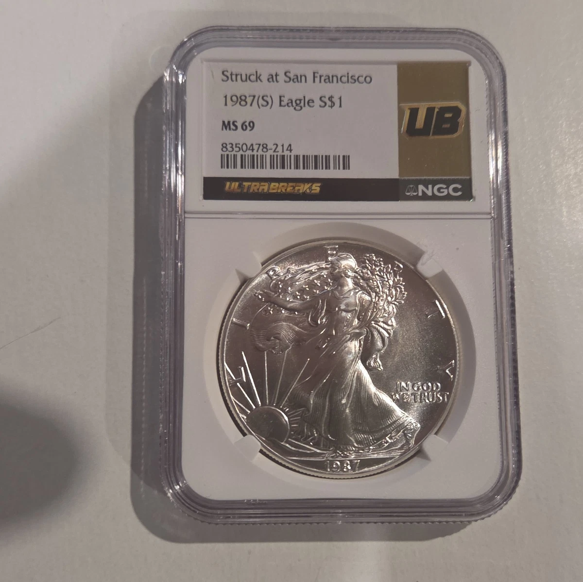 1987 MS 69 Graded American Eagle Silver Bullion Coins for sale | eBay