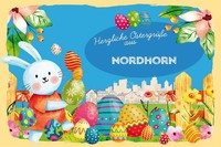 Holzschild 12X18 Cm OstergrüßE Nordhorn Deko Geschenk Holz Schild