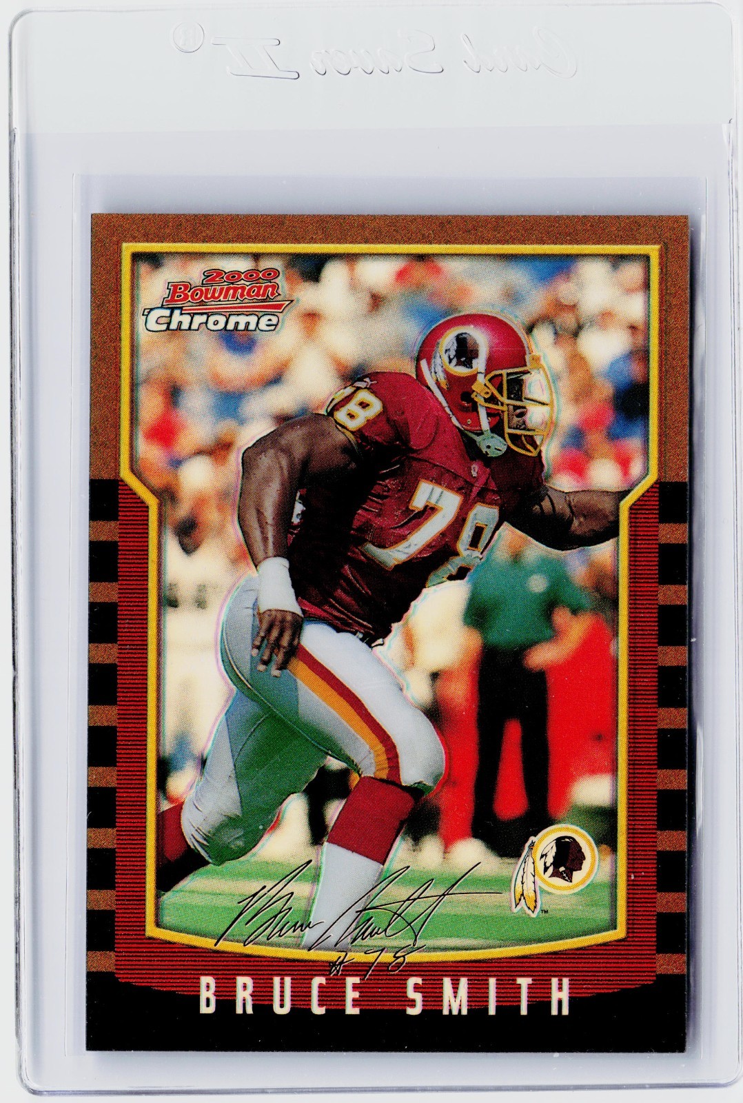 2000 BOWMAN CHROME REFRACTOR #35 - BRUCE SMITH (2A)