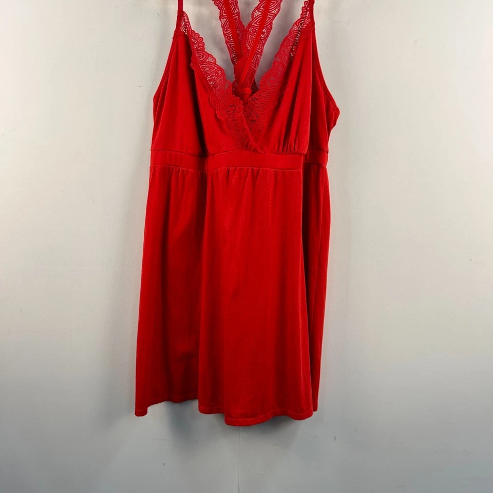 Lencería sin mangas Sleep by Cacique para mujer 22/24 cuello en V correas tejidas algodón 20502 Foto 2 de 4