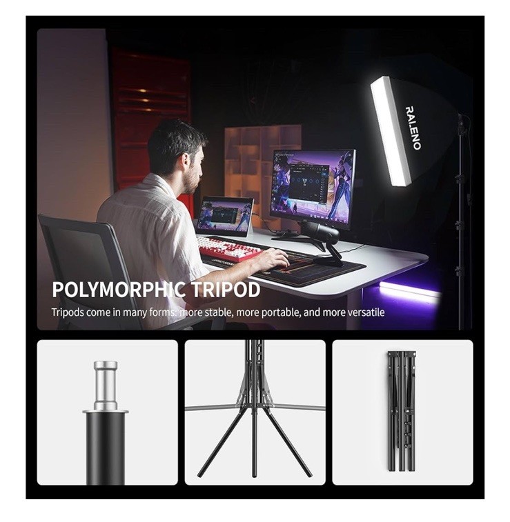 RALENO Softbox Photography Lighting Kit, 16'' x 16'' Softbox Lighting