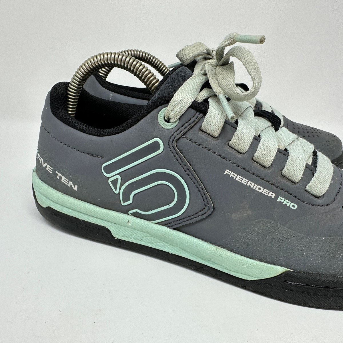 Adidas Five Ten Freerider Pro Shoes Womens 8.5 Gray Mint Flat