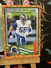 2025 Score-A-Treat #263 Braden Fiske Card Los Angeles Rams