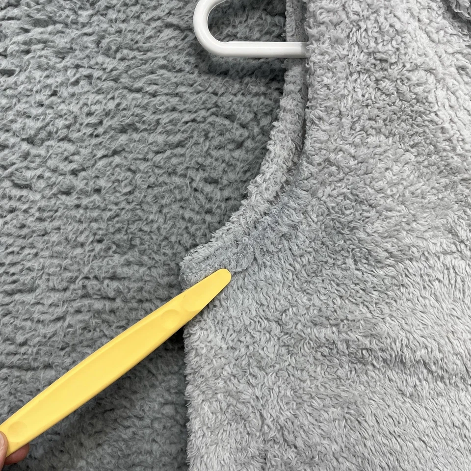 Patagonia Los Gatos Fleece Vest Youth XL 14 Gray Sherpa Zip Pockets STY65490 - Image 3 of 4