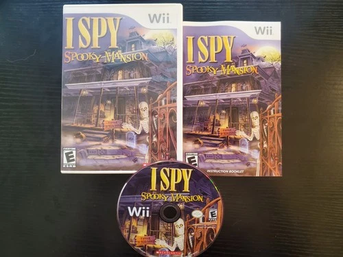 I Spy Spooky Mansion (Nintendo Wii, 2010) COMPLETE GCM CIB