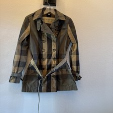 Burberry Brit Khaki Check Trench Coat UK4, US...