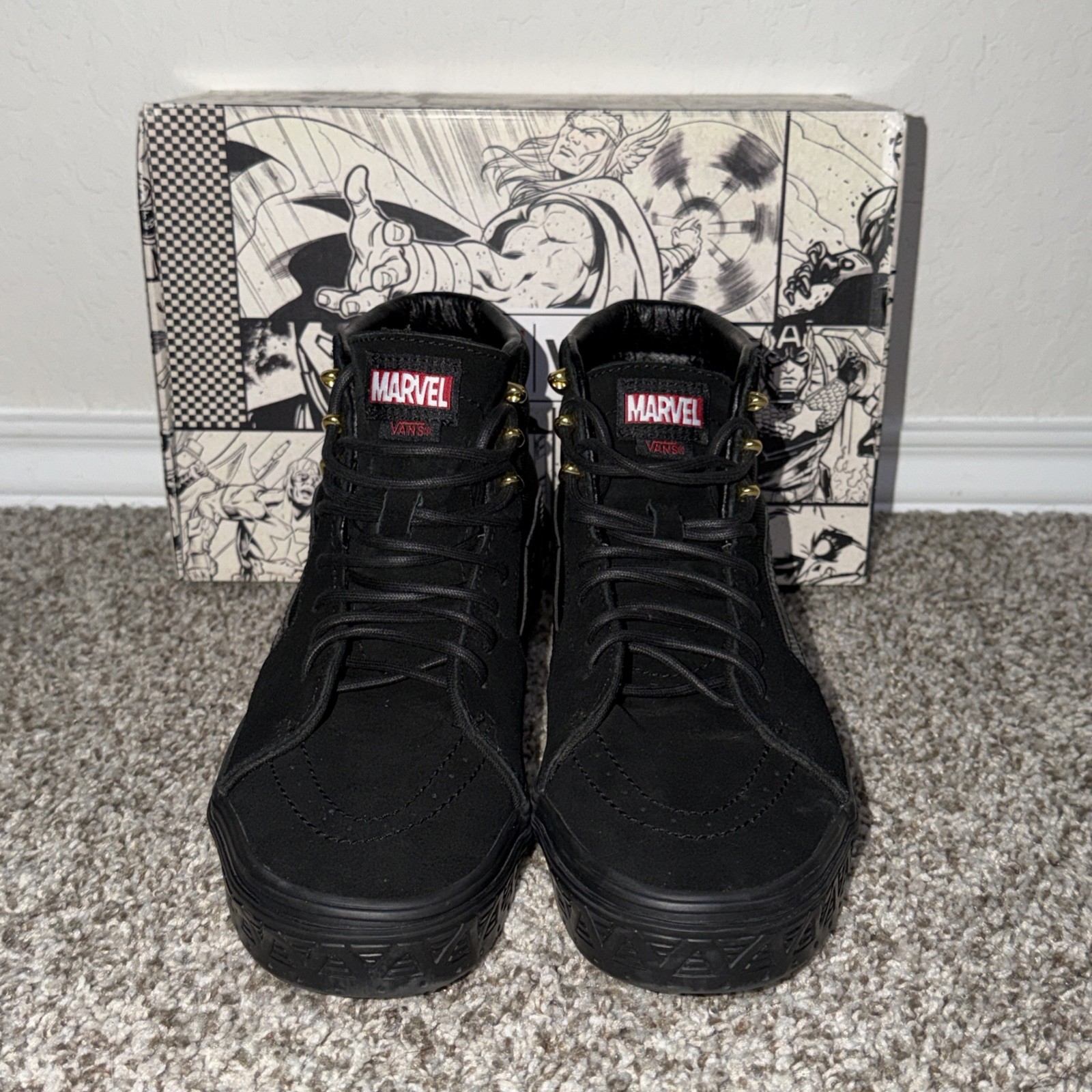 (Rare) Marvel Comics Black Panther x VANS SK8-Hi Size 9 image 5