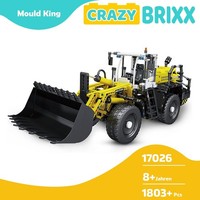Mould King 17026 Technik Pneumatischer Radlader Bagger Excavator Ferngesteuert
