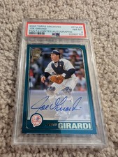 Joe Girardi 2020 Topps Archives Fan Favorites Autographs PSA 8 FFAJGI Yankees