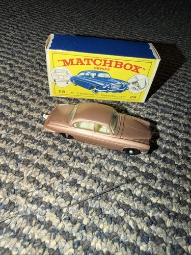 Vintage Individual Matchbox Car Model Mark 10 Jaguar With OG Box