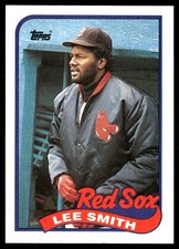 Lee Smith 1989 Topps #760 Boston Red Sox MLB READ FREE SHIPPING AutographDen