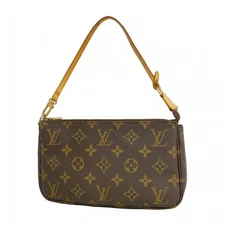 LOUIS VUITTON Pochette Accessoires M51980 Monogram Pouch Bag Brown