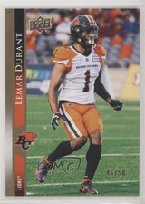2021 Upper Deck CFL Gold 46/50 Lemar Durant #112 0qp0