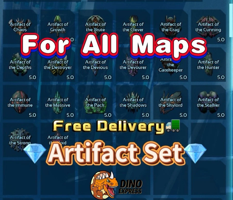 Artifact All Boss Fight Artifacts ARK🦕 Survival Ascended ASA PVE PC/XBOX/PS - Image 1 of 1