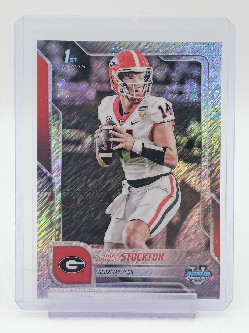 GUNNER STOCKTON 2025 BOWMAN UNIVERSITY CHROME 1ST SHIMMER Q3292